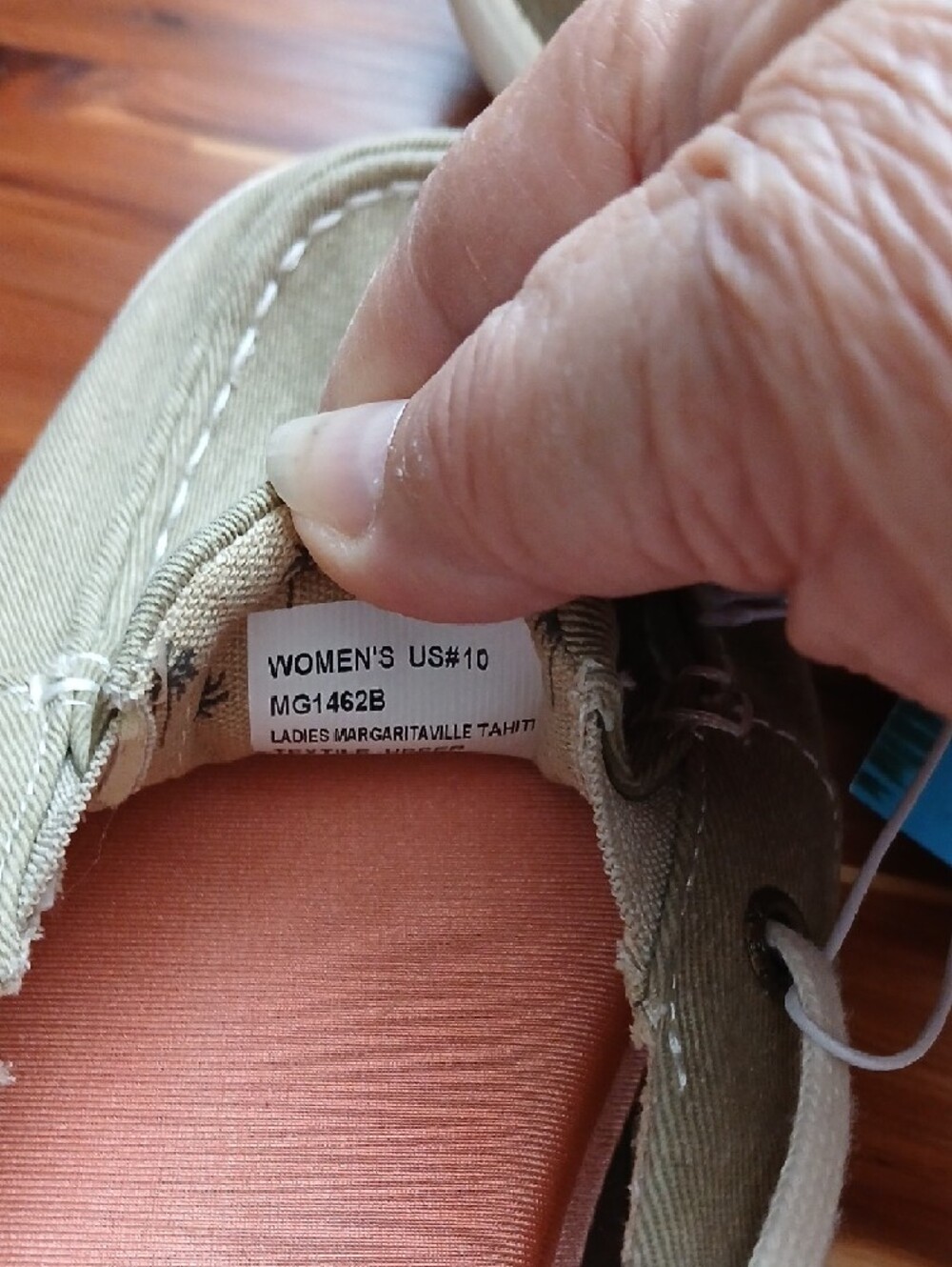 Margaritaville Olive Canvas Women's Espadrille Slip-On - Picture 5 of 8